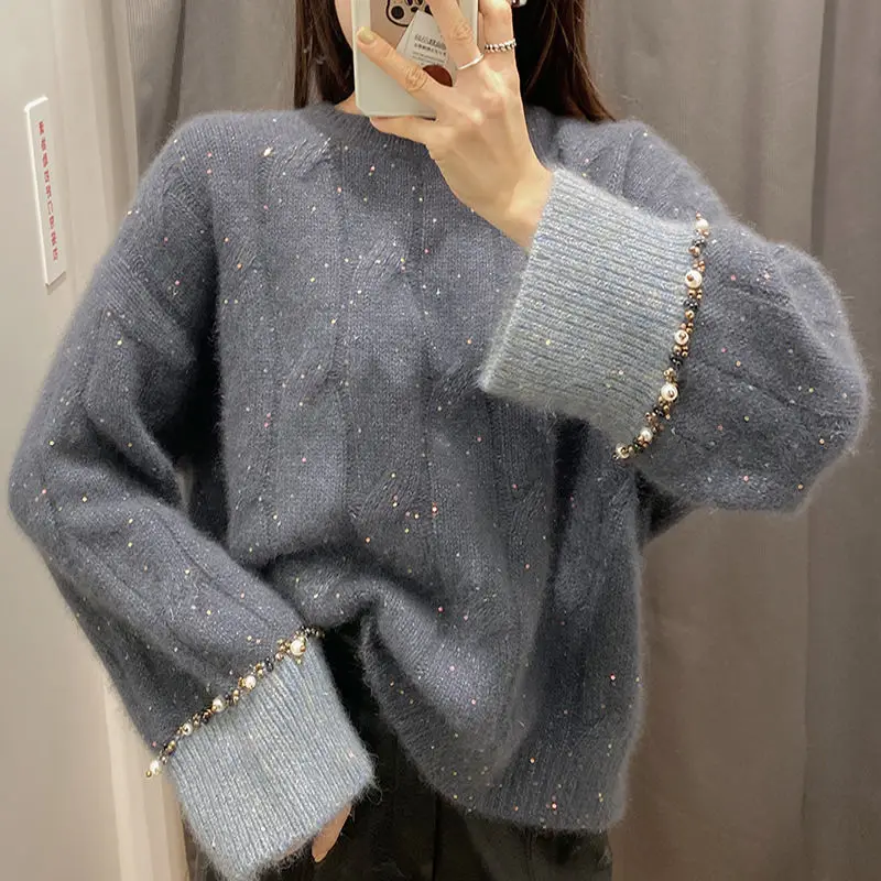Women 2021 Autumn Winter Casual Solid Color Sweaters Female O-neck Knitted Pullover Sweater Long Sleeve All-match Jumpers A534
Women 2021 Autumn Winter Casual Solid Color Sweaters Female O-neck Knitted Pullover Sweater Long Sleeve All-match Jumpers A534