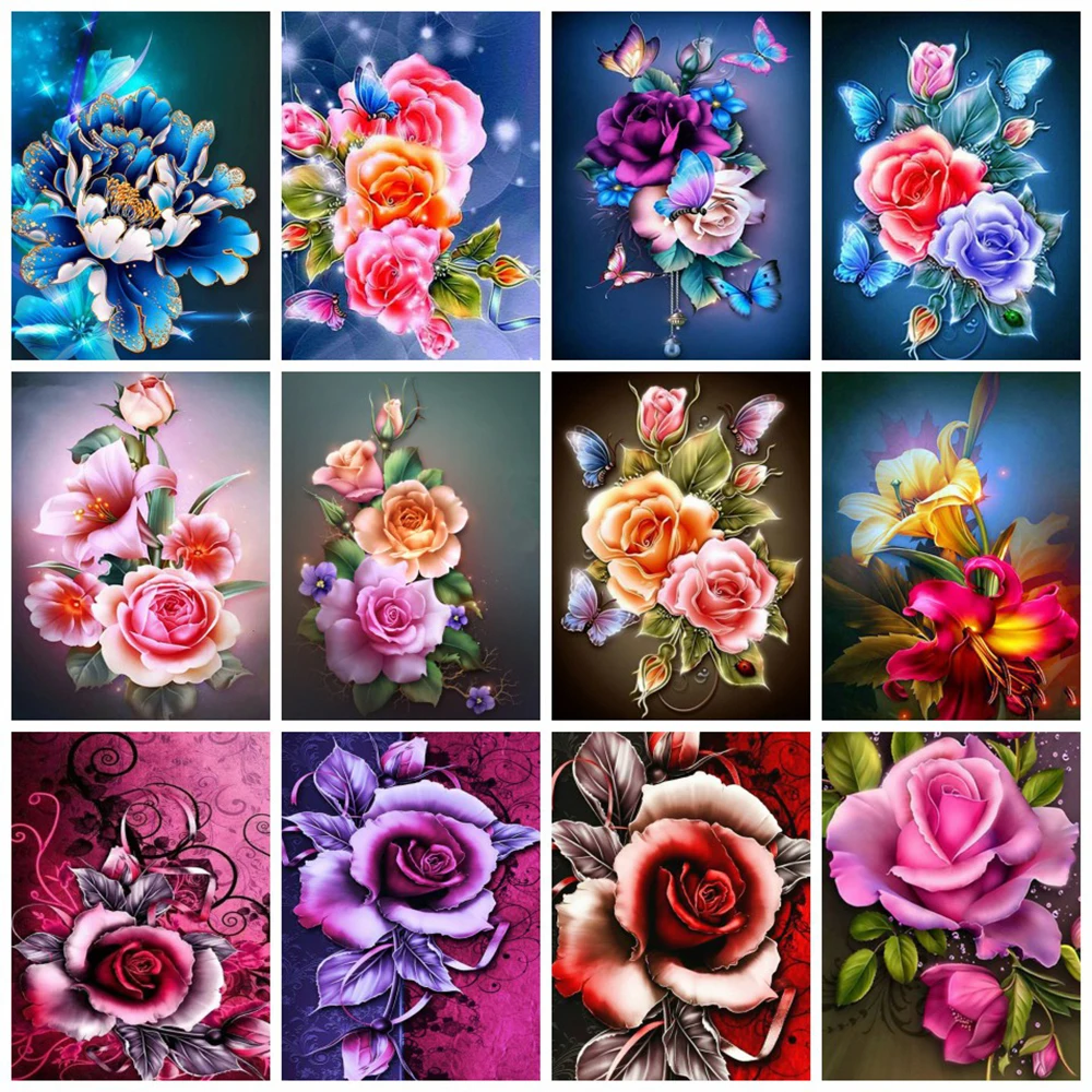 ZOOYA DIY 5D Diamond Painting Rose Picture Of Rhinestones Full Drill Diamond Embroidery Flowers Home Decor Cross Stitch Kits
ZOOYA DIY 5D Diamond Painting Rose Picture Of Rhinestones Full Drill Diamond Embroidery Flowers Home Decor Cross Stitch Kits