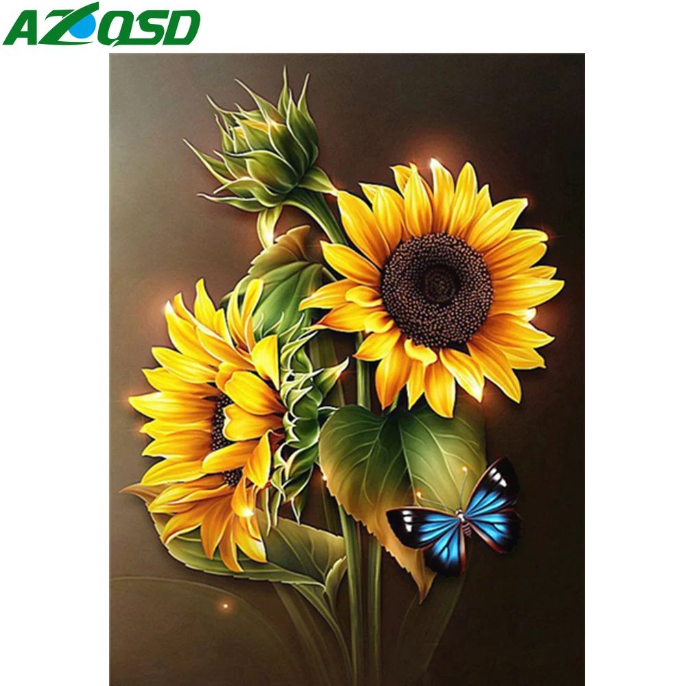 AZQSD Diamond Embroidery Sunflower Cross Stitch Full Square Handicraft Gift Rhinestone Diamond Painting Flower Mosaic Home Decor 
AZQSD Diamond Embroidery Sunflower Cross Stitch Full Square Handicraft Gift Rhinestone Diamond Painting Flower Mosaic Home Decor