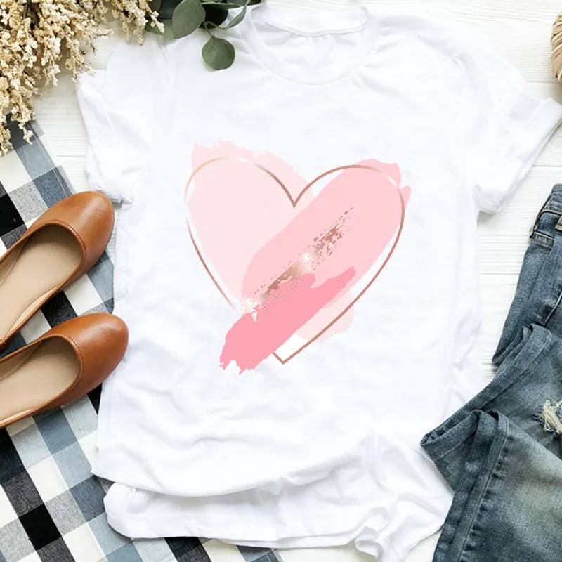 Heart Love Fashion 90s Clothes Women Tshirt Lady Printing Womens Harajuku Tees for Female T Shirt Tops Graphic StreetwearT-shirt
Heart Love Fashion 90s Clothes Women Tshirt Lady Printing Womens Harajuku Tees for Female T Shirt Tops Graphic StreetwearT-shirt