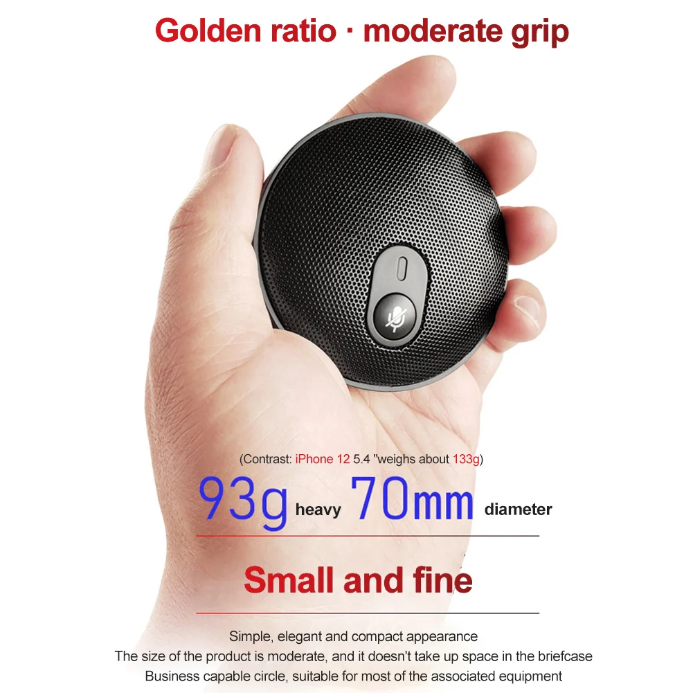 Business Audio Pickup Zinc Alloy Speech Interview Meeting Room 3.5mm Aux Desktop Computer Omnidirectional Microphone Portable
Business Audio Pickup Zinc Alloy Speech Interview Meeting Room 3.5mm Aux Desktop Computer Omnidirectional Microphone Portable