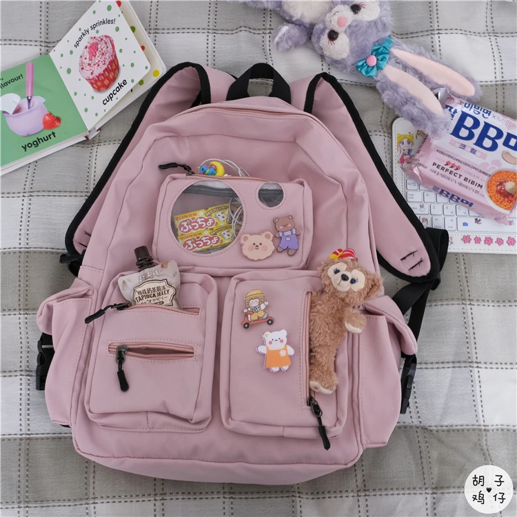 YJ827 2021 new Student college style wild schoolbag female Japanese Harajuku backpack ulzzang travel backpack
YJ827 2021 new Student college style wild schoolbag female Japanese Harajuku backpack ulzzang travel backpack