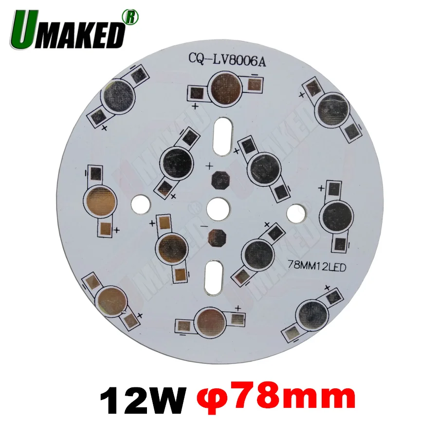 12W 78mm led aluminum plate board for high power beads, LED pcb board for bulb light downlight etc
12W 78mm led aluminum plate board for high power beads, LED pcb board for bulb light downlight etc