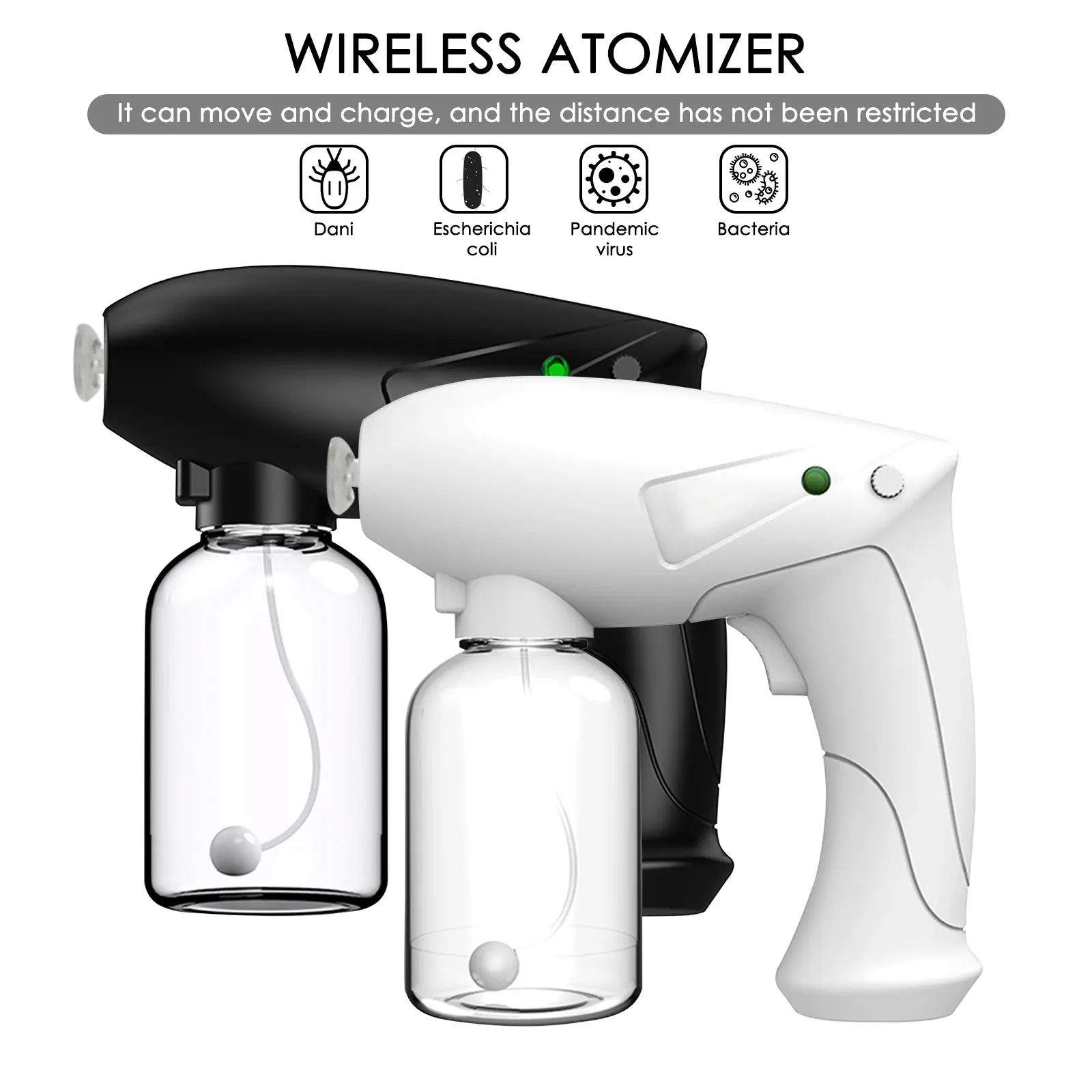 250 ML Electric Sprayer Handheld Portable USB Rechargeable Nano Atomizer Wireless Disinfection Spray Home Sanitizer Spray Gun
250 ML Electric Sprayer Handheld Portable USB Rechargeable Nano Atomizer Wireless Disinfection Spray Home Sanitizer Spray Gun