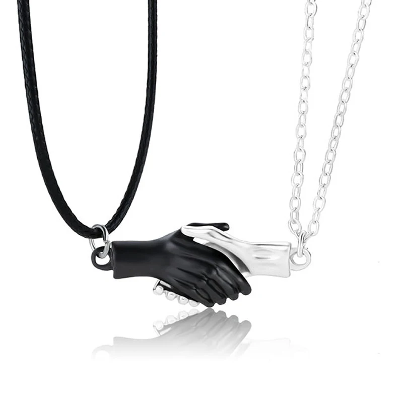 2pcs Magnetic Handshake Paired Pendant Couple Necklaces For Women Men Best Friends Trendy Handshake Necklace Fashion Jewelry
2pcs Magnetic Handshake Paired Pendant Couple Necklaces For Women Men Best Friends Trendy Handshake Necklace Fashion Jewelry