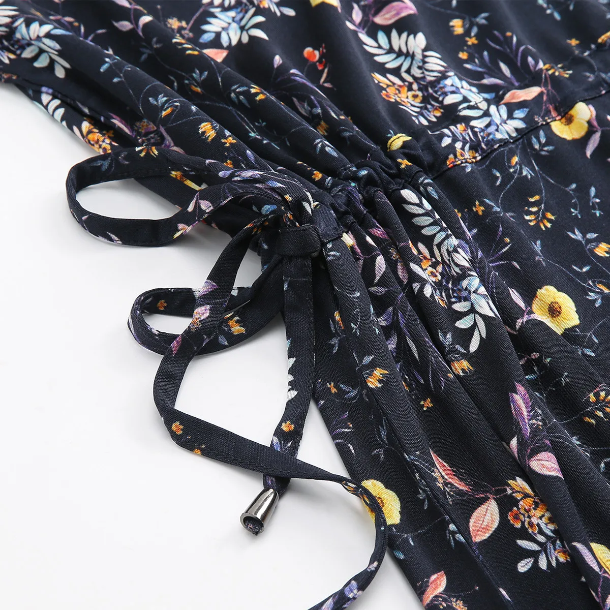 masigoch summer new 2021 round neck 100% silk floral short sleeve dress women 
masigoch summer new 2021 round neck 100% silk floral short sleeve dress women