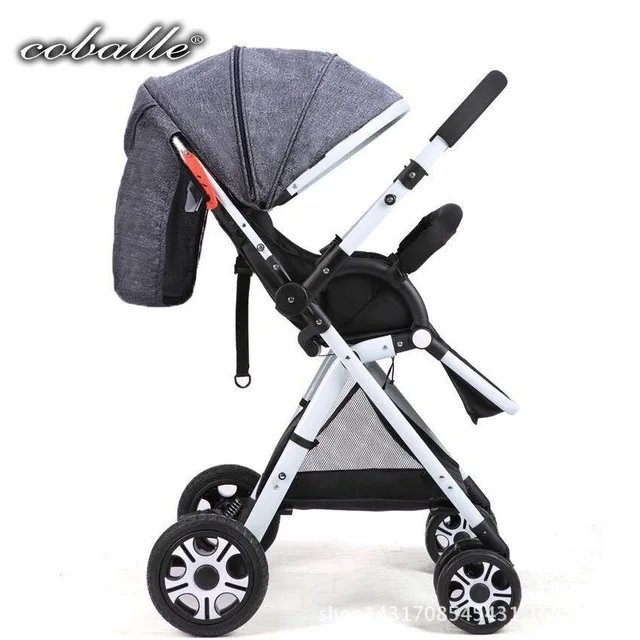 

Babyfond Light Baby Umbrella Stroller High Landscape Two Way Baby Pram Four-wheel Shock Fold Kid Carriage Send 8 gifts