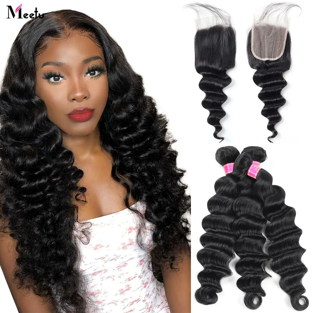 Meetu Brazilian Loose Deep Wave Bundles With Closure Remy Human Hair Bundles With Closure Hd Transparent Closure With Bundles
Meetu Brazilian Loose Deep Wave Bundles With Closure Remy Human Hair Bundles With Closure Hd Transparent Closure With Bundles