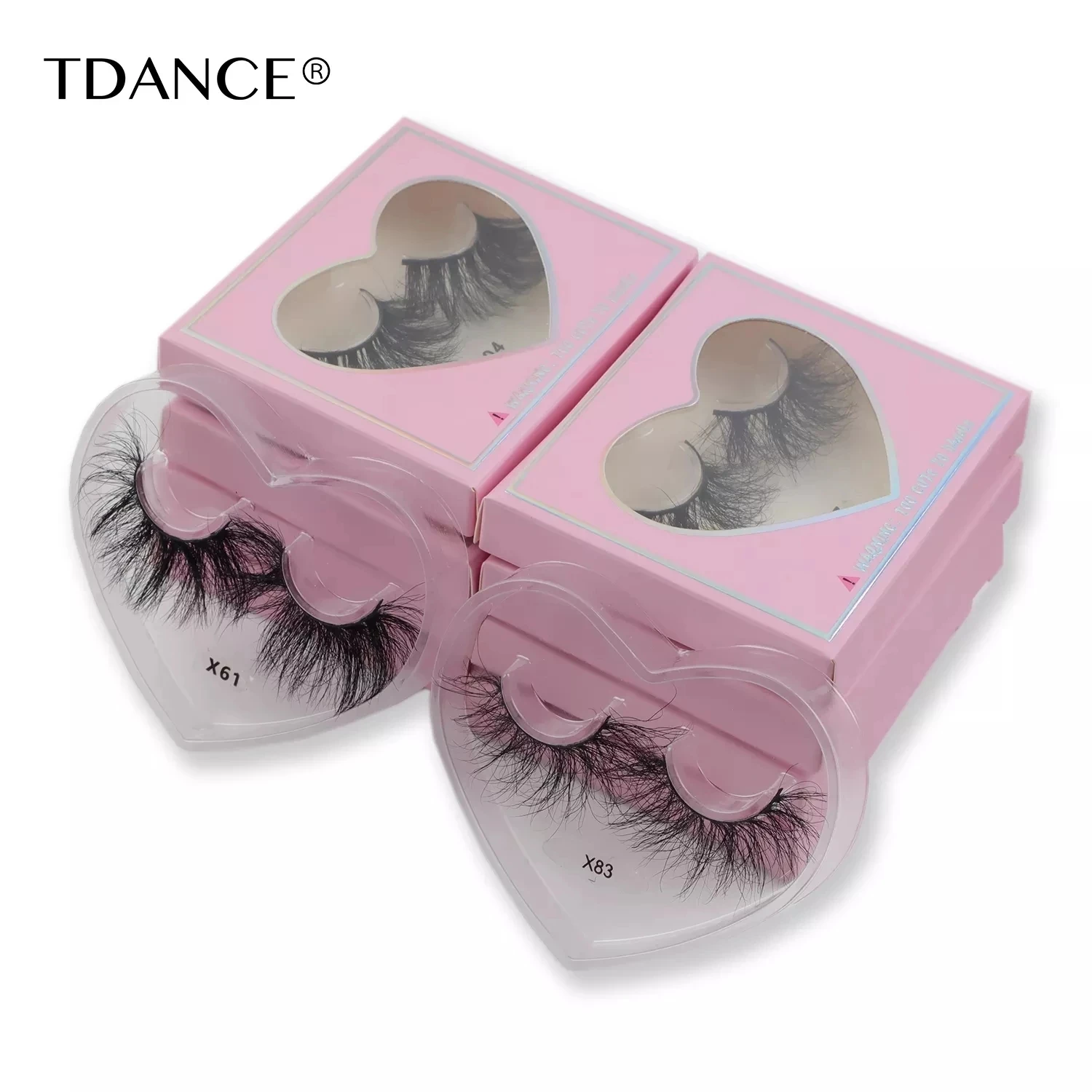 

TDANCE Fluffy Mink Eyelashes Messy Long 25mm Strip Lashes Dramatic False Eyelash Makeup Wholesale Reusable Lash Bulk Faux Cils