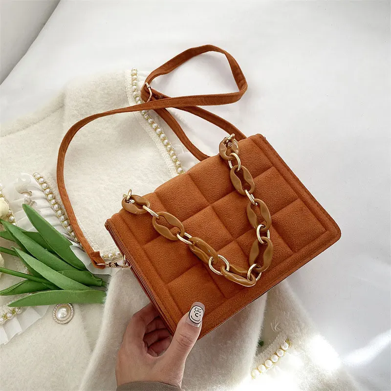Winter Fashion Chain Handbags For Women Square Simple Female Pu Leather Shoulder Bag Square Grid Pattern Ladies Crossbody Bag
Winter Fashion Chain Handbags For Women Square Simple Female Pu Leather Shoulder Bag Square Grid Pattern Ladies Crossbody Bag