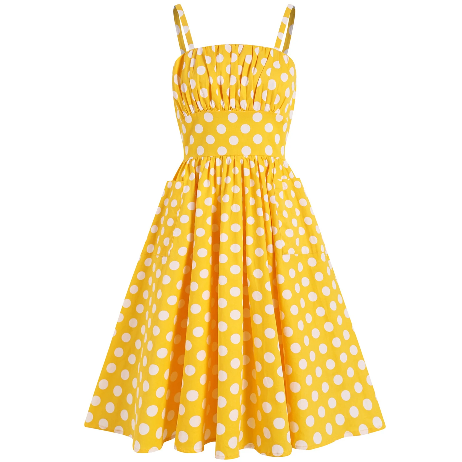 

Polka Dot Print Strapless Summer Dresses Women 50S 60S Robe Vintage Pinup Retro Party Rockabilly Dress 2021 Vestidos Elegant