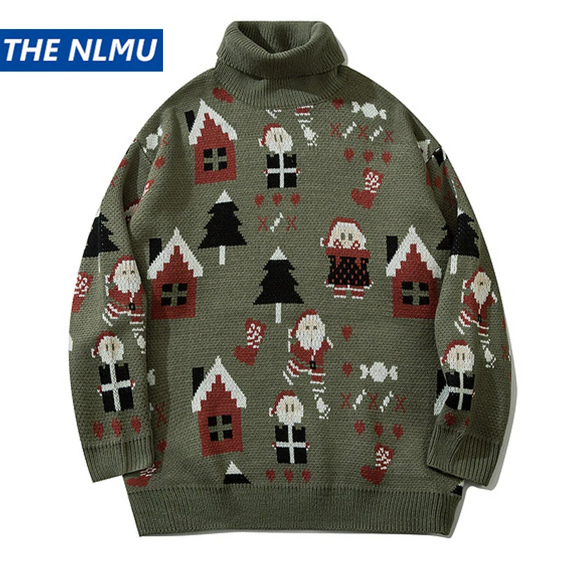 Свитер-водолазка Harajuku, уличная одежда в стиле хип-хоп, для мужчин и женщин, вязаный джемпер, Рождественский свитер, Свободный пуловер, трикот...
Свитер-водолазка Harajuku, уличная одежда в стиле хип-хоп, для мужчин и женщин, вязаный джемпер, Рождественский свитер, Свободный пуловер, трикот...