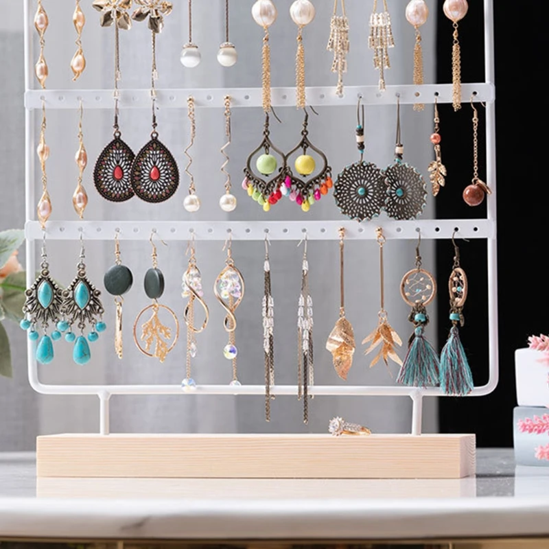 72 Holes Earrings Holder Jewellery Stand Organiser Storage Shelf Shape Earrings Display Industrial Geometric Show Case
72 Holes Earrings Holder Jewellery Stand Organiser Storage Shelf Shape Earrings Display Industrial Geometric Show Case