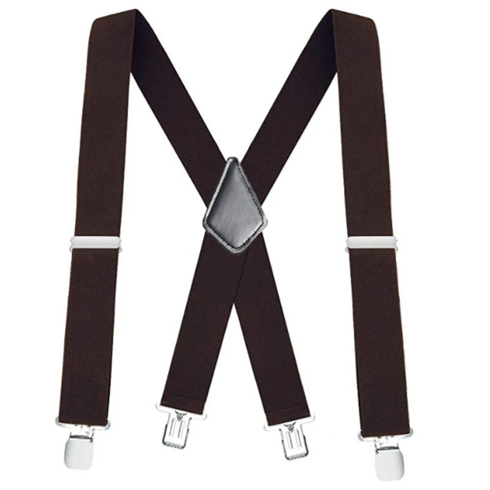 Wide Men Suspender High Elastic Adjustable 4 Strong Clips Heavy Duty X Back Trousers Braces Fashion Accessories Plus Size 50mm
Wide Men Suspender High Elastic Adjustable 4 Strong Clips Heavy Duty X Back Trousers Braces Fashion Accessories Plus Size 50mm