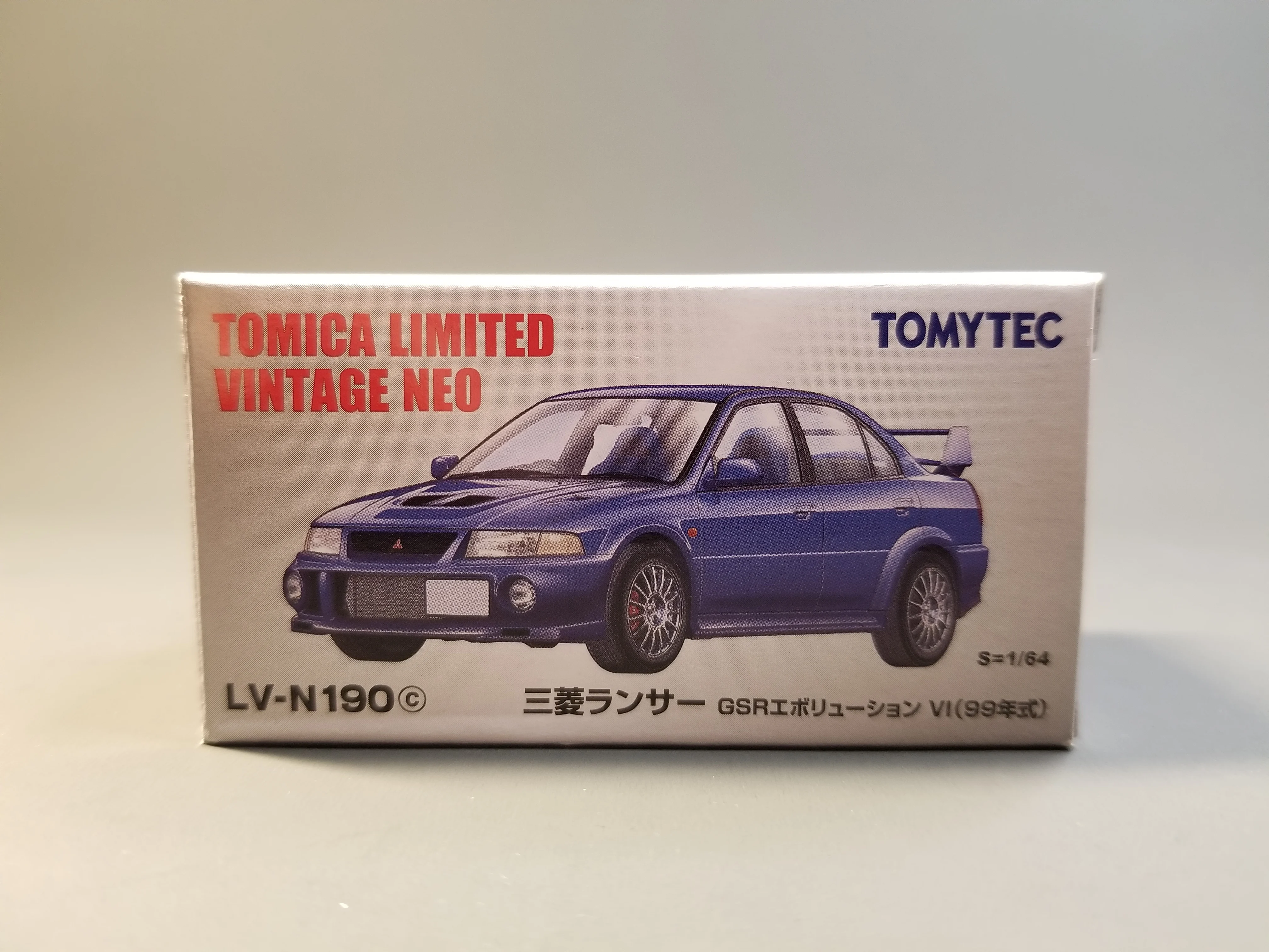 TOMYTEC TLV 1/64 Mitsubishi Lancer Evolution VI LV-N190c Die Cast Model Car Collection Limited
TOMYTEC TLV 1/64 Mitsubishi Lancer Evolution VI LV-N190c Die Cast Model Car Collection Limited