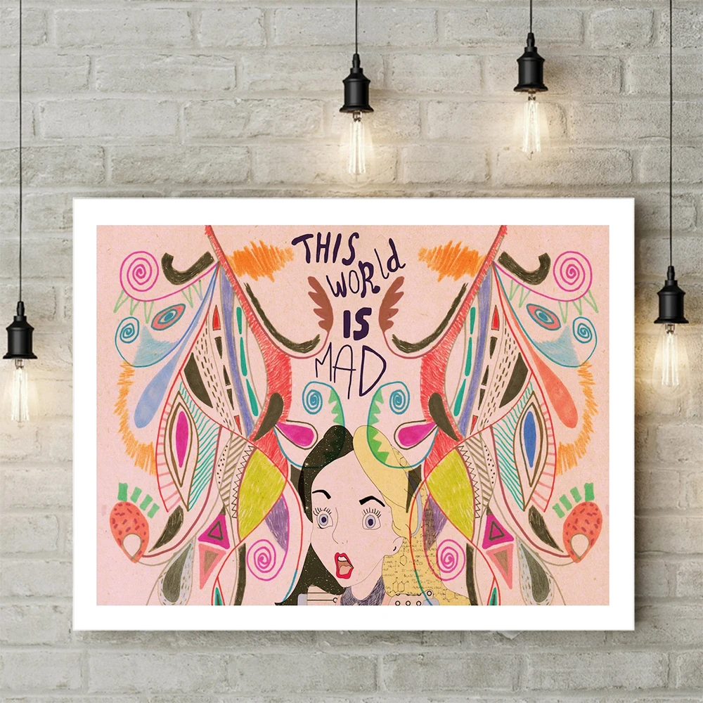 Abstract Art Print Canvas Painting Alice In Wonderland Colorful Poster and Print Wall Art Picture Modern Girl Room Decoration
Abstract Art Print Canvas Painting Alice In Wonderland Colorful Poster and Print Wall Art Picture Modern Girl Room Decoration