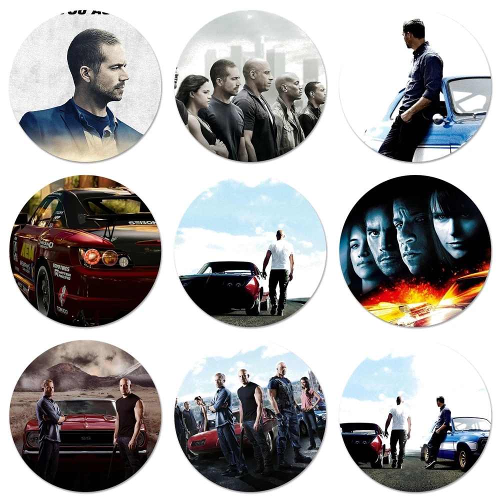 Значки с надписью Paul Walker Fast & Furious, значки, металлические значки для украшения одежды и рюкзака, 58 мм
Значки с надписью Paul Walker Fast & Furious, значки, металлические значки для украшения одежды и рюкзака, 58 мм