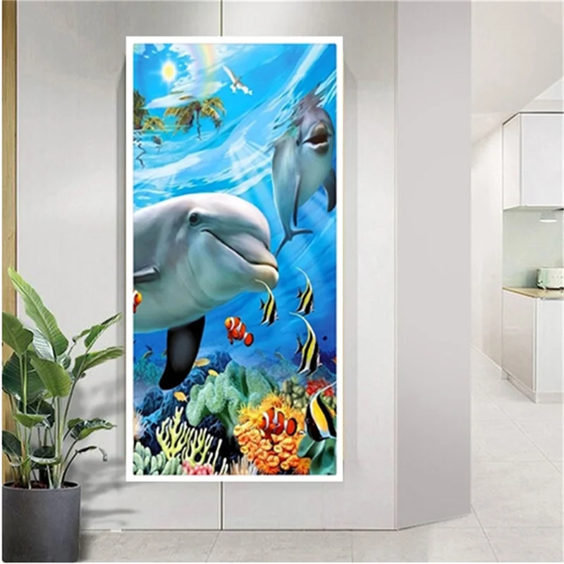 Full Square Drill Diamond Painting 5D Cross Stitch Animal Diamonds Art Kits Embroidery Paint By Numbers Dolphin Home Decoration 
Full Square Drill Diamond Painting 5D Cross Stitch Animal Diamonds Art Kits Embroidery Paint By Numbers Dolphin Home Decoration
