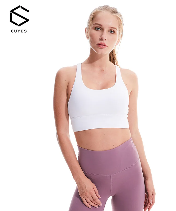 High end yoga sports back bra woman High strength shock proof fitness vest type Rimless sports underwear sport crop workout top 
High end yoga sports back bra woman High strength shock proof fitness vest type Rimless sports underwear sport crop workout top