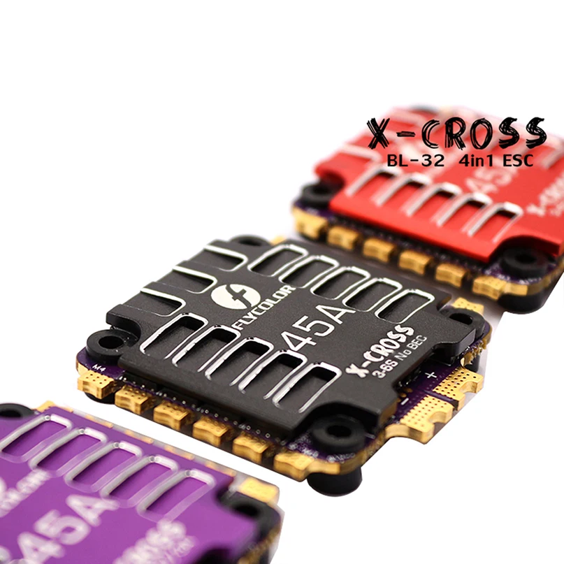 Flycolor X-Cross 45A blheli _ 32 3-6S 4 в 1 бесщеточный электронный регулятор скорости ESC без BEC для радиоуправляемого дрона FPV гоночного дрона
Flycolor X-Cross 45A blheli _ 32 3-6S 4 в 1 бесщеточный электронный регулятор скорости ESC без BEC для радиоуправляемого дрона FPV гоночного дрона
