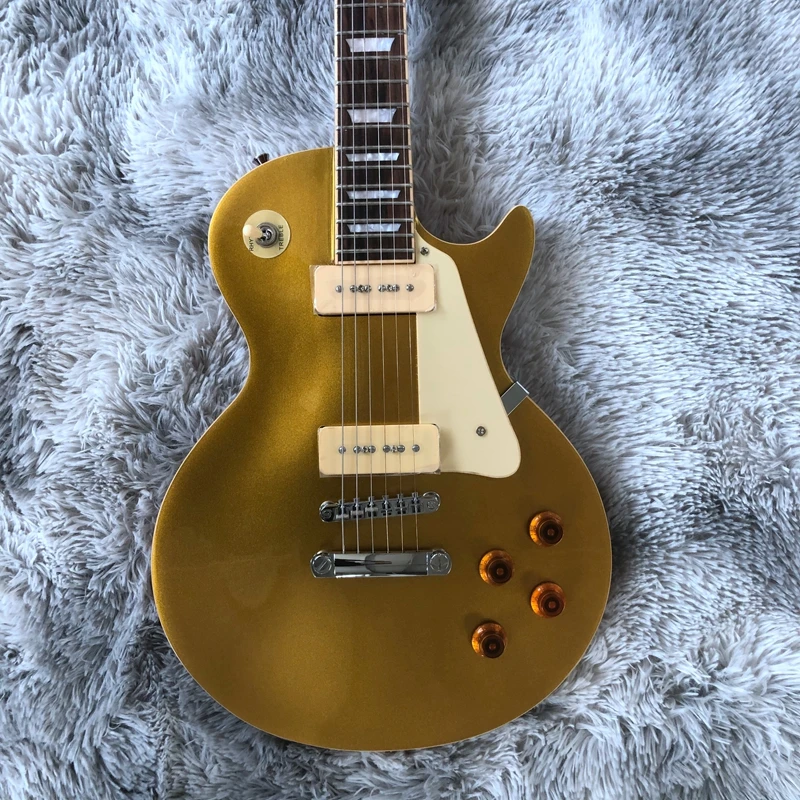 electric guitar,Solid Mahogany body promotion! ,gold top, Shipped out Quickly chrome hardware p90 pickups
electric guitar,Solid Mahogany body promotion! ,gold top, Shipped out Quickly chrome hardware p90 pickups