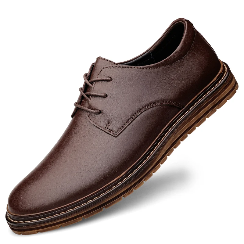 Welt Sewing Trendy Men's Casual Leather Shoes Luxury Genuine Leather Men's Formal Shoes Lace Up Outdoor Driving Men's Shoes
Welt Sewing Trendy Men's Casual Leather Shoes Luxury Genuine Leather Men's Formal Shoes Lace Up Outdoor Driving Men's Shoes