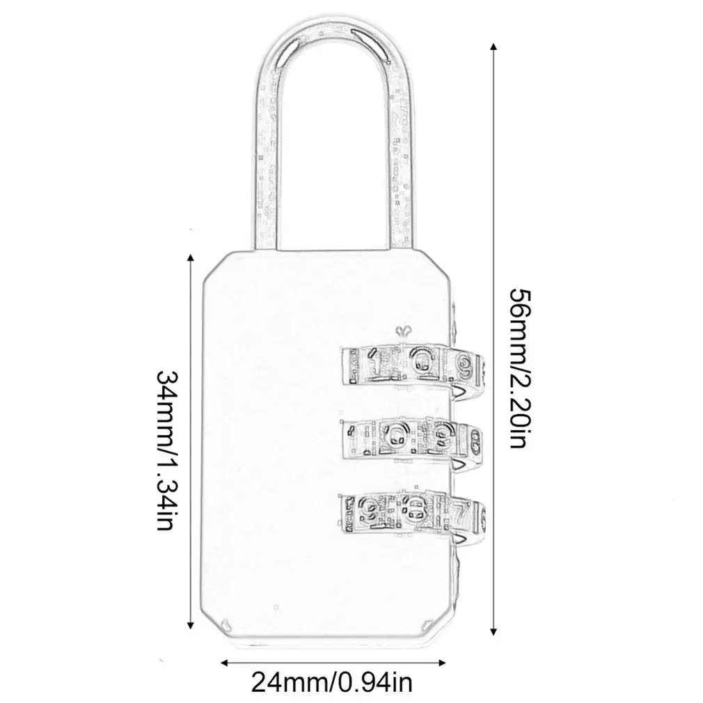 3 Digit Code Combination Padlock For Luggage Combination Number Lock Padlock For Zipper Bag Suitcase Drawer Durable Locks
3 Digit Code Combination Padlock For Luggage Combination Number Lock Padlock For Zipper Bag Suitcase Drawer Durable Locks