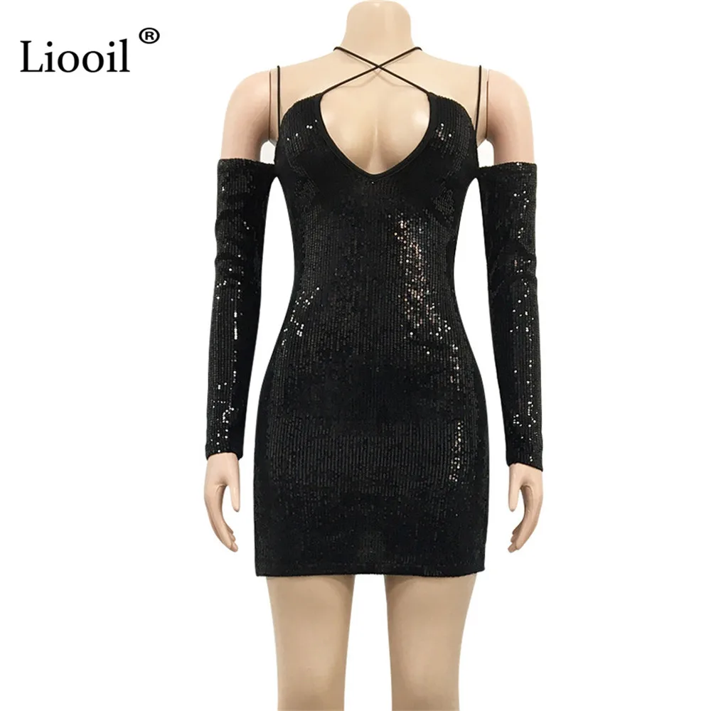 Liooil Off The Shoulder Sequin Slit Bodycon Mini Dress Women Long Sleeve V Neck Black Sexy Tight Dresses Woman Party Night Club
Liooil Off The Shoulder Sequin Slit Bodycon Mini Dress Women Long Sleeve V Neck Black Sexy Tight Dresses Woman Party Night Club