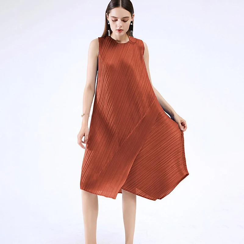 SONDR Frill Sleeveless Round Neck Dress Split Slim A-line Skirt Casual Style 2021 New Summer Fashion
SONDR Frill Sleeveless Round Neck Dress Split Slim A-line Skirt Casual Style 2021 New Summer Fashion