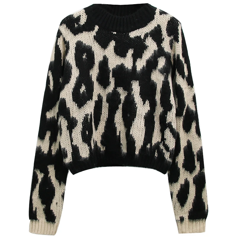 Leopard Knitted Women Sweater And Pullovers Long-Sleeved O-Neck Sexy Night Club Style Female Pulls Tops
Leopard Knitted Women Sweater And Pullovers Long-Sleeved O-Neck Sexy Night Club Style Female Pulls Tops