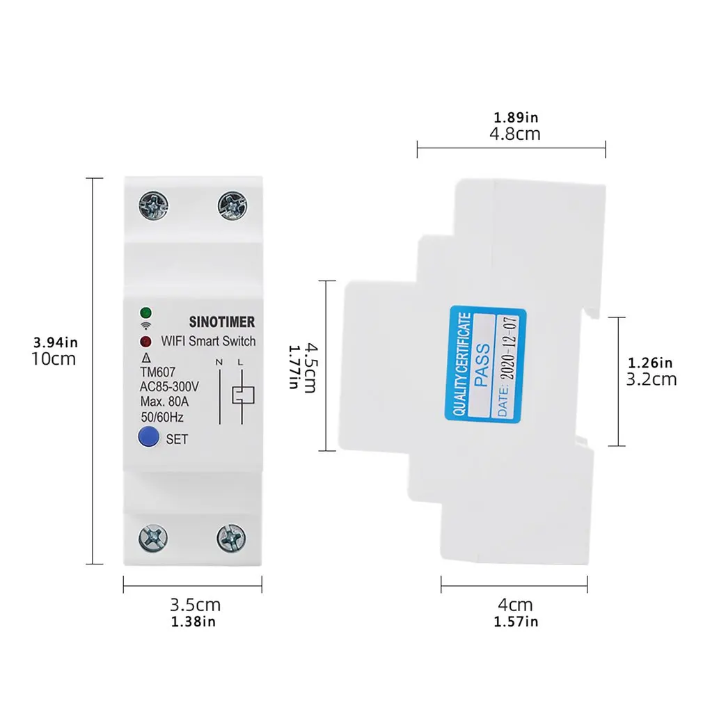 80A Electric Tuya APP Wireless Remote Control Smart Switch WiFi Timer Countdown Time Switch Breaker DIY Lights
80A Electric Tuya APP Wireless Remote Control Smart Switch WiFi Timer Countdown Time Switch Breaker DIY Lights