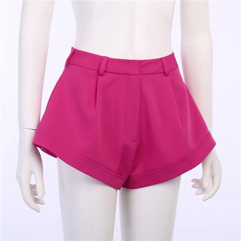 Women Shorts All-match Wide Leg Short Sexy Leather Shorts Summer New Ladies Sexy High Waist Street Short
