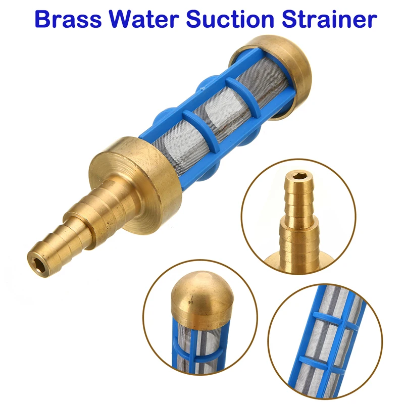 

Brass Pressure Washer HD 3/4" 1/2" Hose Water Suction Strainer Pickup Filter New