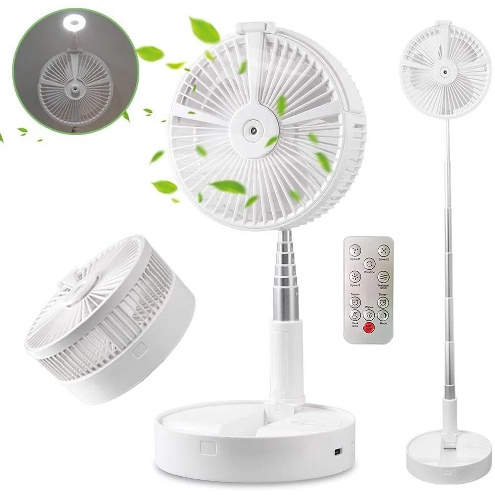 Portable Remote Controlled Fans cooling Folding Spray humidification lighting 7200mahbattery Air conditioner Appliances USB fan
Portable Remote Controlled Fans cooling Folding Spray humidification lighting 7200mahbattery Air conditioner Appliances USB fan