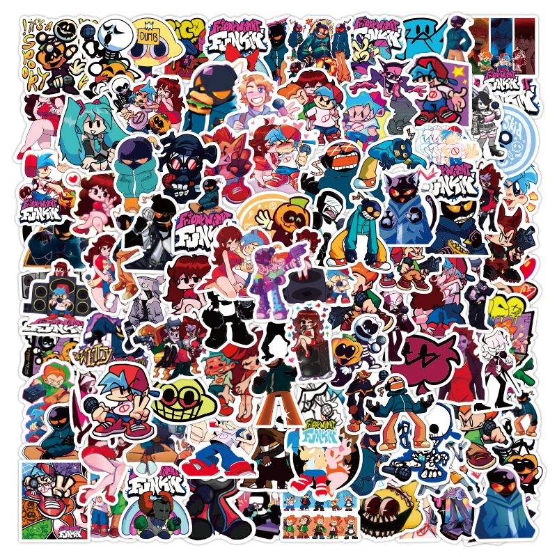 100PCS Cartoon Anime Boyfriend Friday Night Funkin Stickers Luggage Skateboard Water Cup Mobile Phone Waterproof Laptop Stickers
100PCS Cartoon Anime Boyfriend Friday Night Funkin Stickers Luggage Skateboard Water Cup Mobile Phone Waterproof Laptop Stickers