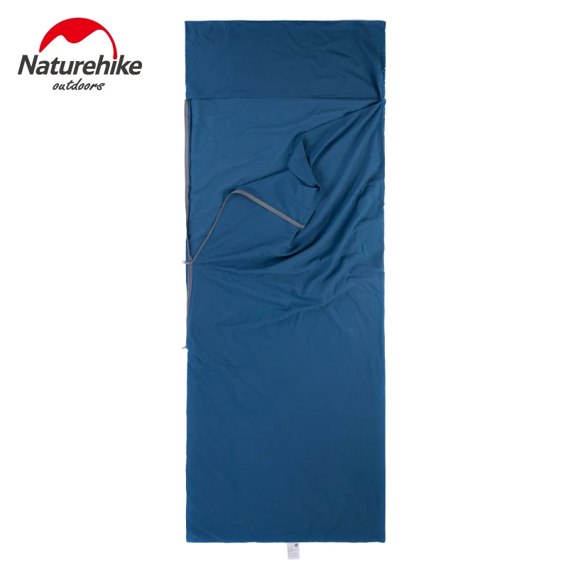 Ультралегкий спальный мешок Naturehike портативный хлопковый с одним двойным