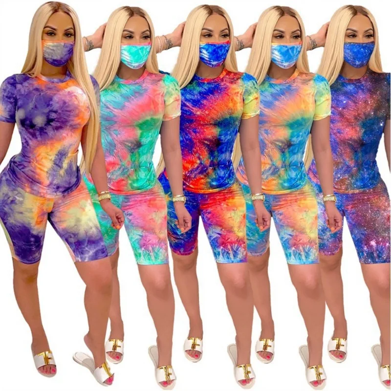 SOND NEW Womens 2 Piece Tie Dye Outfits Summer&Autumn Casual Tops T Shirt & Bodycon Short/Long Pants Tracksuit Workout Sets
SOND NEW Womens 2 Piece Tie Dye Outfits Summer&Autumn Casual Tops T Shirt & Bodycon Short/Long Pants Tracksuit Workout Sets