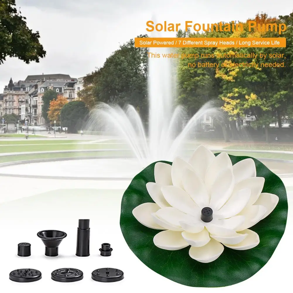 Solar Fountain Pump 7V 1.2W Garden Water Fountain Waterproof Floating Solar Panel Water Pump Kit For Pond Pool Garden Decoration
Solar Fountain Pump 7V 1.2W Garden Water Fountain Waterproof Floating Solar Panel Water Pump Kit For Pond Pool Garden Decoration