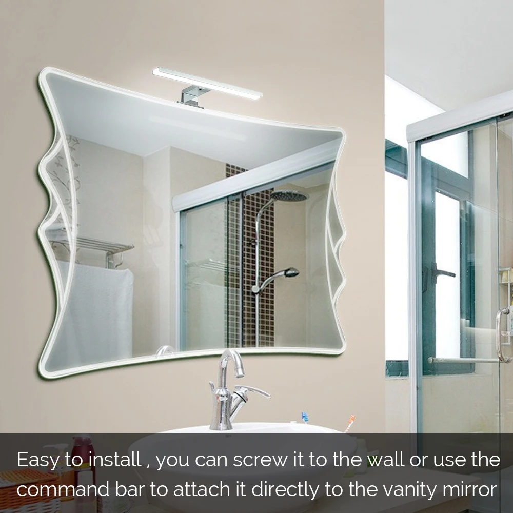 Mirror Light LED Wall Light Bathroom Cabinet Light 6000K Makeup Mirror Lights Waterproof LED Vanity Lights Wall Lamp for Mirror
Mirror Light LED Wall Light Bathroom Cabinet Light 6000K Makeup Mirror Lights Waterproof LED Vanity Lights Wall Lamp for Mirror