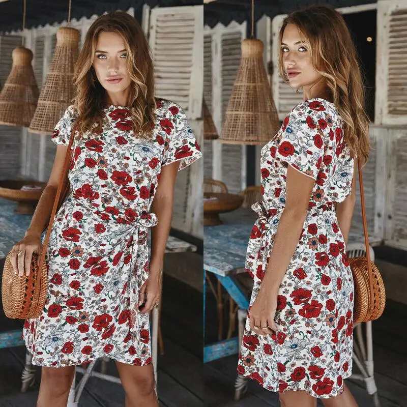 ZITY 2020 летнее платье в стиле бохо, женские платья с коротким рукавом, пляжный вечерний сарафан с цветочным принтом, женская одежда
ZITY 2020 летнее платье в стиле бохо, женские платья с коротким рукавом, пляжный вечерний сарафан с цветочным принтом, женская одежда