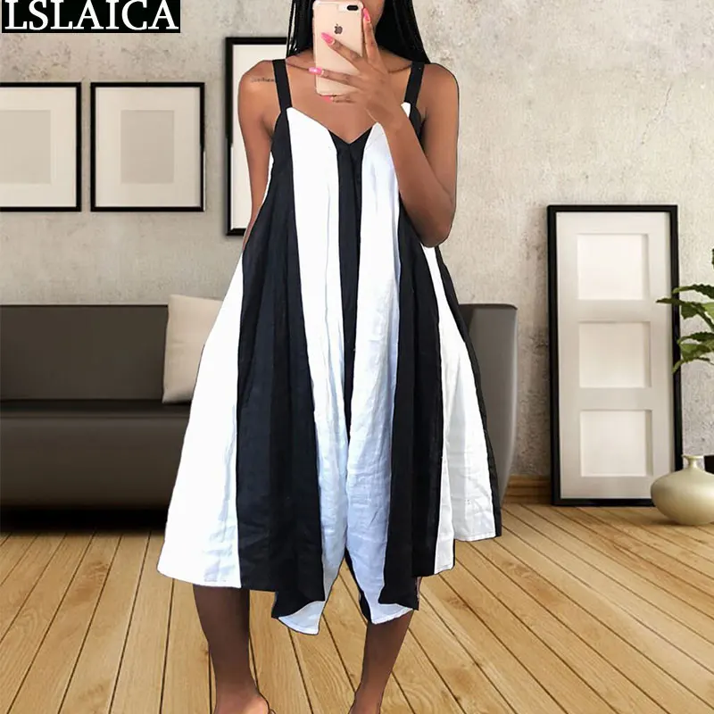 Jumpsuit Women Summer 2021 Striped Printed Loose New Fashion Elegant Sling Playsuit Streetwear Casual Sexy Africa Style Bodysuit
Jumpsuit Women Summer 2021 Striped Printed Loose New Fashion Elegant Sling Playsuit Streetwear Casual Sexy Africa Style Bodysuit