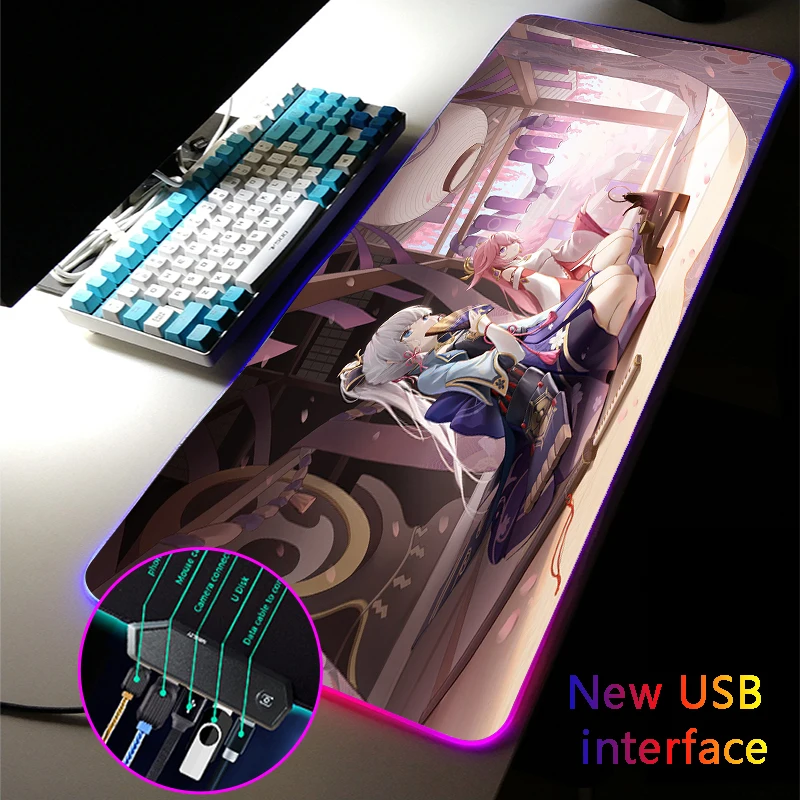 MRGLZY Anime Cute Girl Honkai Impact Large USB HUB RGB Mouse Pad Drop Shipping MousePad Gamer Accessories Four USB Ports DeskMat
MRGLZY Anime Cute Girl Honkai Impact Large USB HUB RGB Mouse Pad Drop Shipping MousePad Gamer Accessories Four USB Ports DeskMat