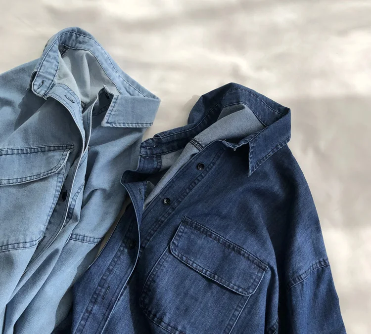2021 Fashion Women Spring Jacket Pocket Design Denim Coat Turn Down Collar Boyfriend Style Women Denim Blouses Chaqueta Mujer
2021 Fashion Women Spring Jacket Pocket Design Denim Coat Turn Down Collar Boyfriend Style Women Denim Blouses Chaqueta Mujer