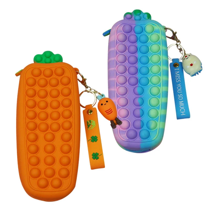 PopIt Fidget Toys Student School Supplies Vegetables Carrots Pencil Case Finger Press Ease Anxiety Toy Receive Pen Bag Kids Gift
PopIt Fidget Toys Student School Supplies Vegetables Carrots Pencil Case Finger Press Ease Anxiety Toy Receive Pen Bag Kids Gift