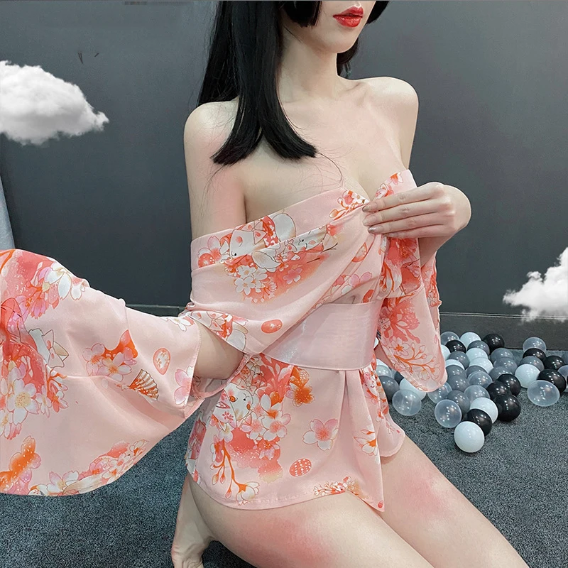 Women's Erotic Lingerie Sexy Wide-brimmed Bow Japanese Petal Kimono Costume Anime Cosplay Kawaii Underwear Uniform Temptation
Women's Erotic Lingerie Sexy Wide-brimmed Bow Japanese Petal Kimono Costume Anime Cosplay Kawaii Underwear Uniform Temptation