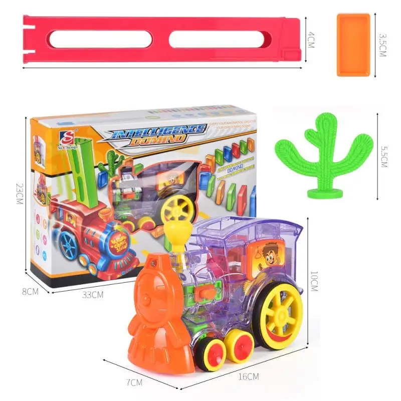 New Domino Train Car Set Kids Sound Light Automatic Laying Domino Brick Colorful Dominoes Blocks Game Toys Set Gift For Kids 
New Domino Train Car Set Kids Sound Light Automatic Laying Domino Brick Colorful Dominoes Blocks Game Toys Set Gift For Kids