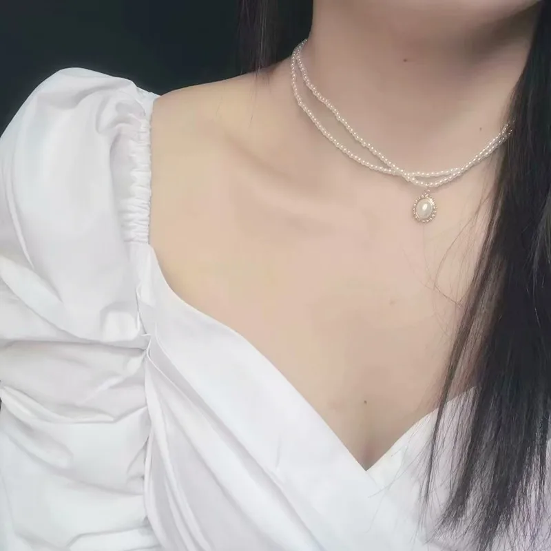 CH-727 Accessories Necklace Female Trendy Net Red Korean Fashion Jewelry Double Pearl Pendant Jewelry
CH-727 Accessories Necklace Female Trendy Net Red Korean Fashion Jewelry Double Pearl Pendant Jewelry