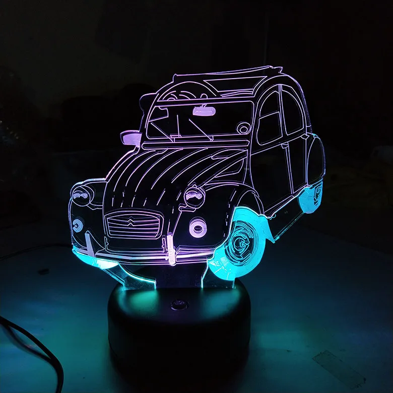 7 Color Changing LED Acrylic Touch 3d Night Light Usb Car Model Table Desk Lamp for Kids Boys Beside Decor Lighting
7 Color Changing LED Acrylic Touch 3d Night Light Usb Car Model Table Desk Lamp for Kids Boys Beside Decor Lighting