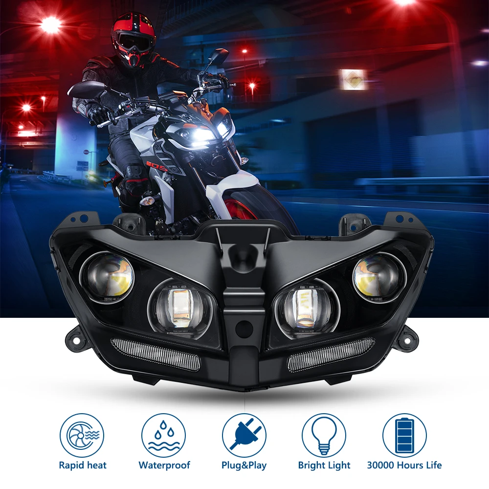 For YAMAHA MT09 Headlight MT 09 LED Lamp DRL FZ09 2017 2018 2019 2020 Motorcycle Headlight Plug And Play Motorcycle Light LED
For YAMAHA MT09 Headlight MT 09 LED Lamp DRL FZ09 2017 2018 2019 2020 Motorcycle Headlight Plug And Play Motorcycle Light LED