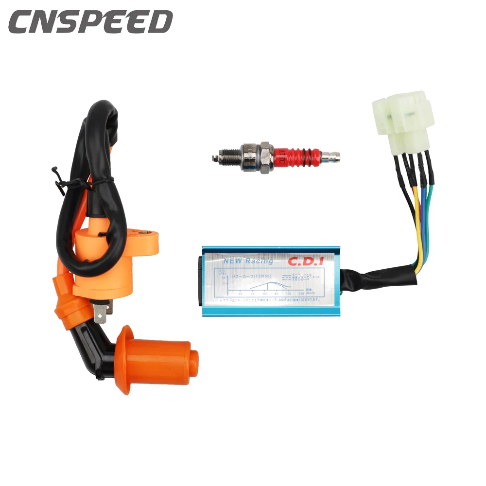 6Pin Racing Performance CDI Ignition Coil Spark Plug For Gy6 150cc 125cc 50cc WEQ Ignition Spark Plug
6Pin Racing Performance CDI Ignition Coil Spark Plug For Gy6 150cc 125cc 50cc WEQ Ignition Spark Plug
